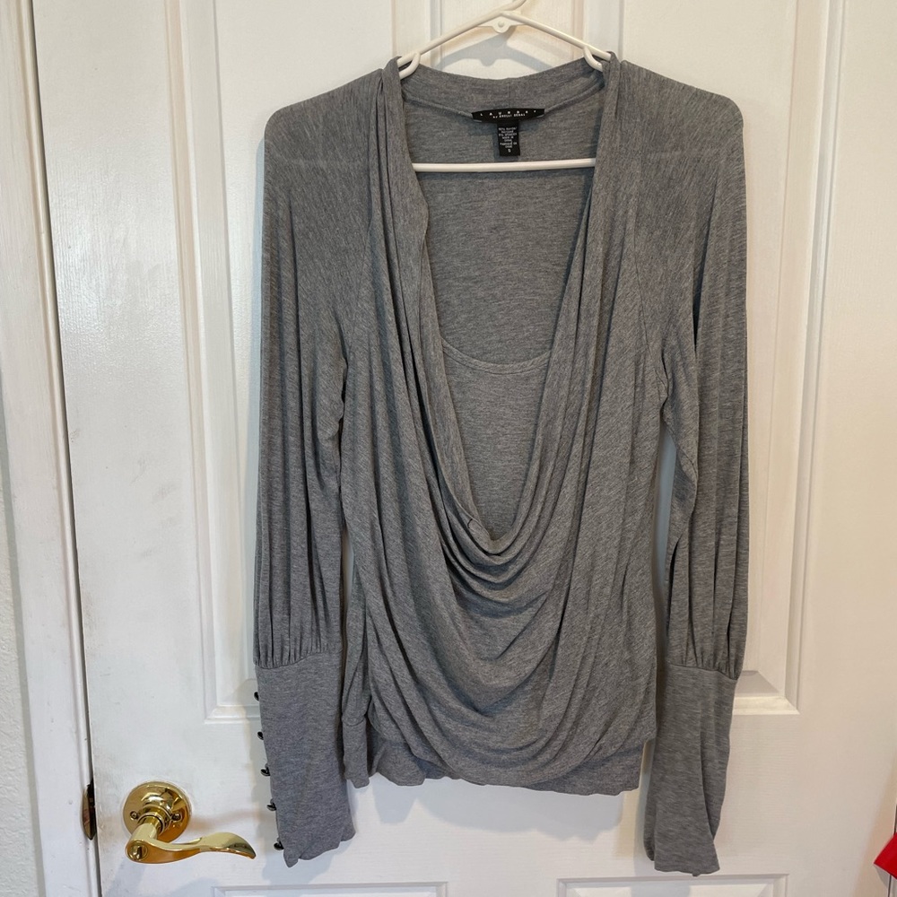 Laundry by Shelly Segal Grey Size S Top Vintage